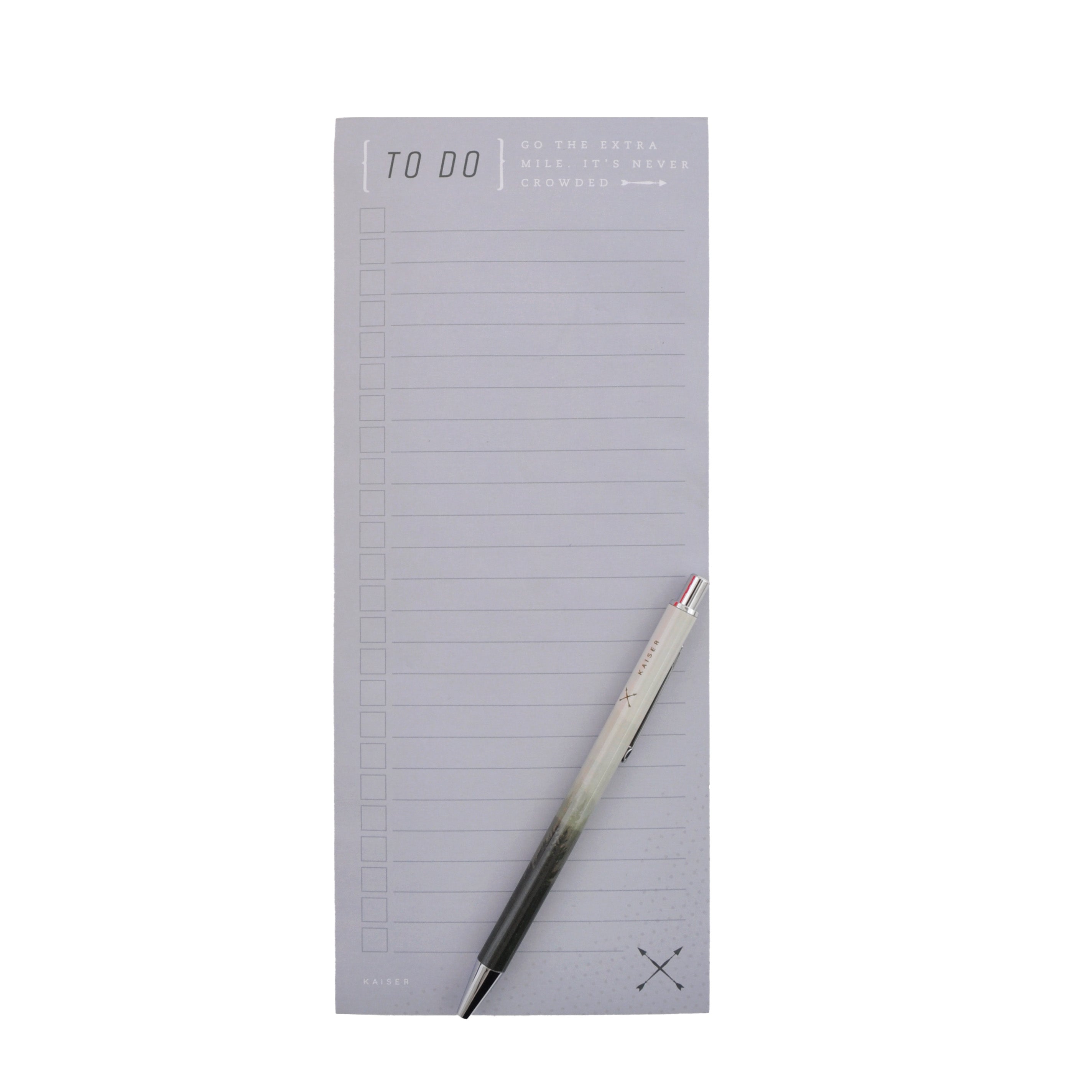 List Notepad with Pen - Extra Mile